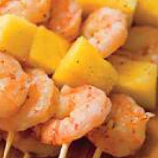 Corona-Steamed Shrimp Kebabs