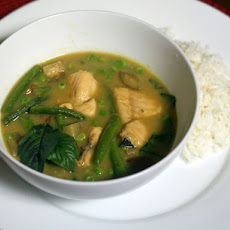 Green Curry With Lake Trout and Green Beans