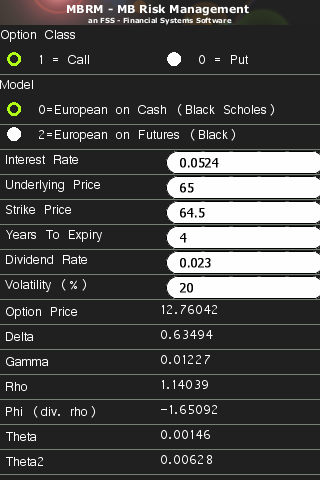 MBRM Universal Options demo