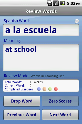 Spanish Audio FlashCards