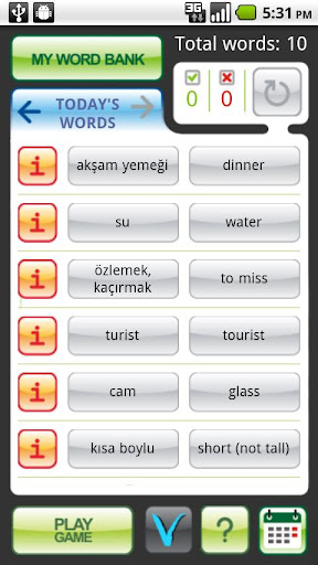 MyWords - Learn Turkish