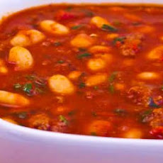 Turkey and White Bean Chili with Chocolate
