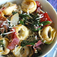 Weeknight Tortellini With Arugula & Crispy Prosciutto