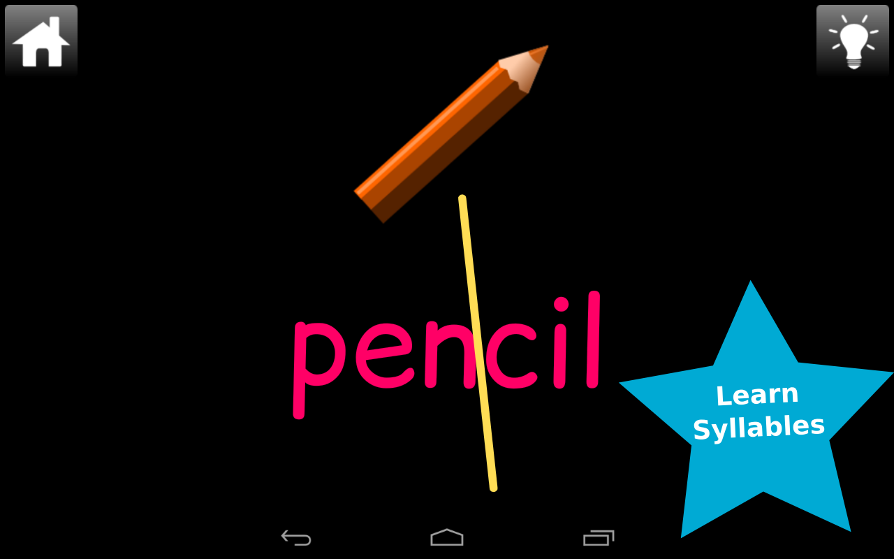Android application Second Grade Word Play screenshort