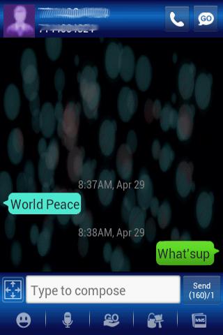 【免費個人化App】Blue Chill Theme Go SMS-APP點子