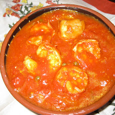 Smoky Shrimp And Artichoke Ragout With Bucatini
