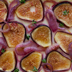 Fig Tart with Caramelized Red Onions