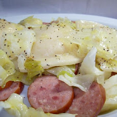 Cabbage, Kielbasa and Pierogies