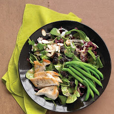 Seared-Chicken Salad with Green Beans, Almonds, and Dried Cherries