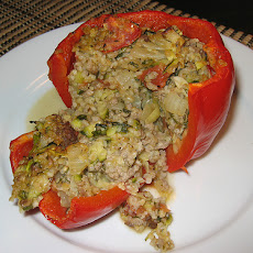 Stuffed Bell Peppers, Greek Style