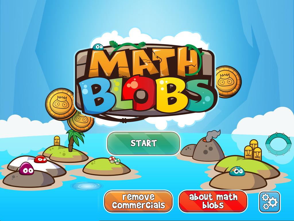 Android application Math Blobs Times tables screenshort