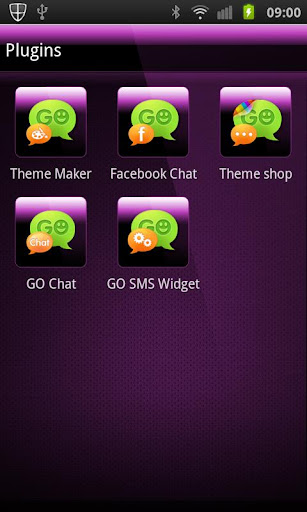 【免費個人化App】GO SMS PRO THEME Purple Gloss-APP點子