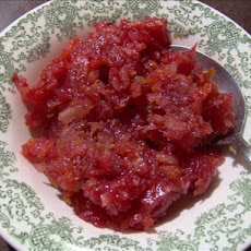 Cranberry-Tangerine Sauce With Apples & Almonds