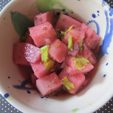 Jicama and Celery Salad with Hibiscus-Citrus Dressing
