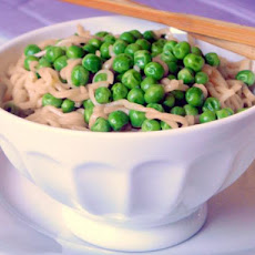 Sesame Ramen With Green Peas