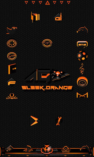 免費下載個人化APP|Sleek Orange GO Launcher Theme app開箱文|APP開箱王