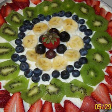 Corn Flakes Fruit Pizza