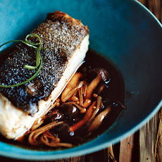 Black Cod with Mushrooms and Sansho Pepper