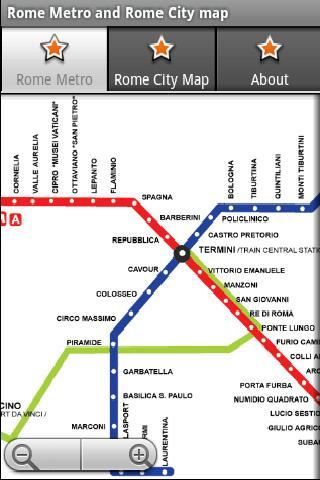 罗马地铁运行图 罗马地图
