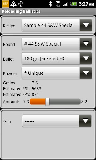 44 S W Special Ballistics Data