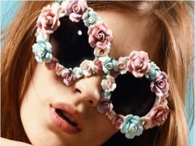 flowery sunglasses