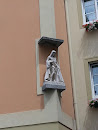 Freistadt Café Hubertus Jesus Statue