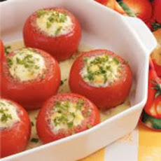 Corn Pudding Stuffed Tomatoes