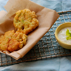 Celery Fritters with Herbed Sauce