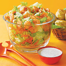 Blazing Buffalo-Shrimp Salad