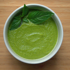 Zucchini Soup with Avocado and Basil