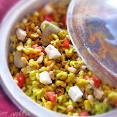 Pinon Rice Bake Recipe with Artichokes, Plum Tomatoes, Pine nuts and Goat Cheese