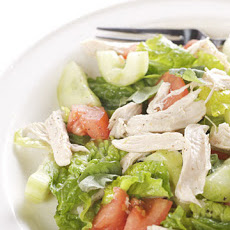 Poached Chicken Salad with Chopped Vegetables