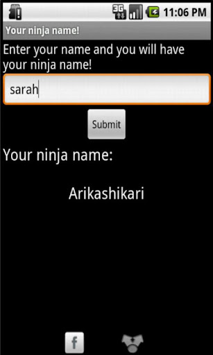 Your ninja name