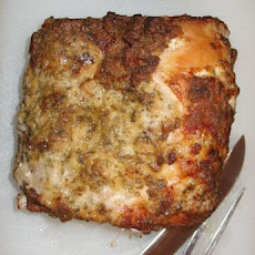 Roast Pork Loin With Dijon Herb Crust