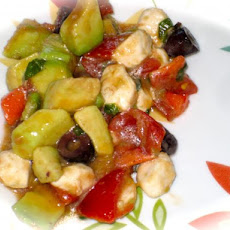 Avocado, Mozzarella and Olive Salad