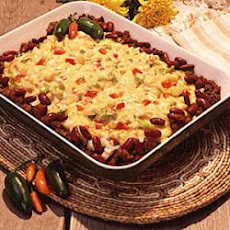 Beef and Potato Nacho Casserole