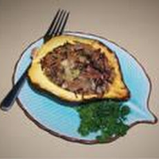 Roasted Acorn Squash With Wild Rice Stuffing