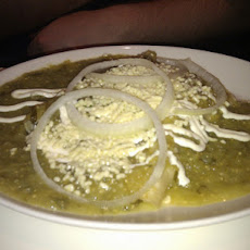 Chicken Chile Verde Enchiladas