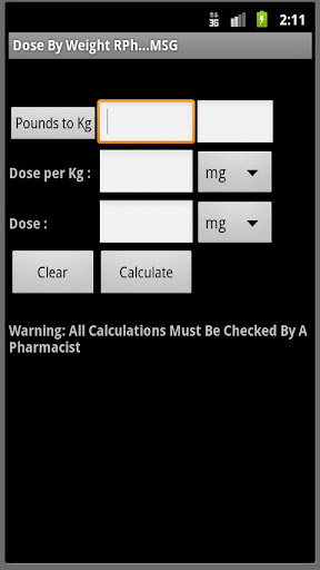 Dose By Weight