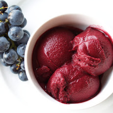 Concord grape sorbet
