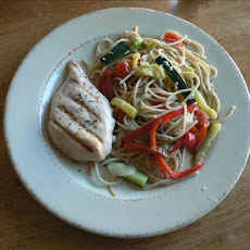 Chicken Piccata With Summer Vegetable Pasta