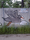 Zoo Spacebird Mural