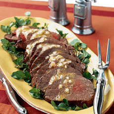 Roasted Beef Tenderloin with Sherry Vinaigrette and Watercress