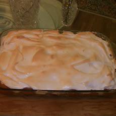 Apricots with Hidden Raspberries Meringue Pie.