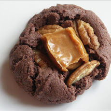 Caramel Nut Brownie Cookies