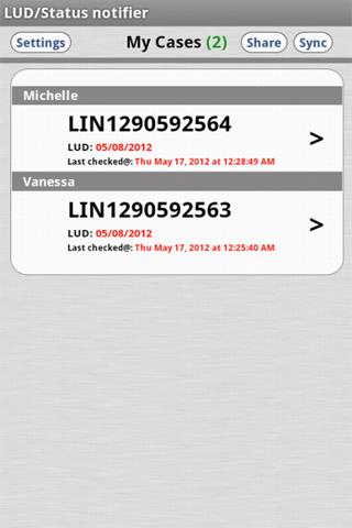 【免費生產應用App】USCIS LUD & Status Notifier-APP點子