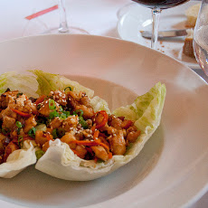 Chicken and Cashews in Lettuce Cups