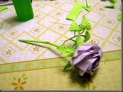 rosa de papel