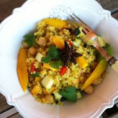 Mango Bulghar Salad with Mango Vinaigrette
