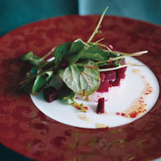 Smoked-Sable Tartare with Beets and Watercress